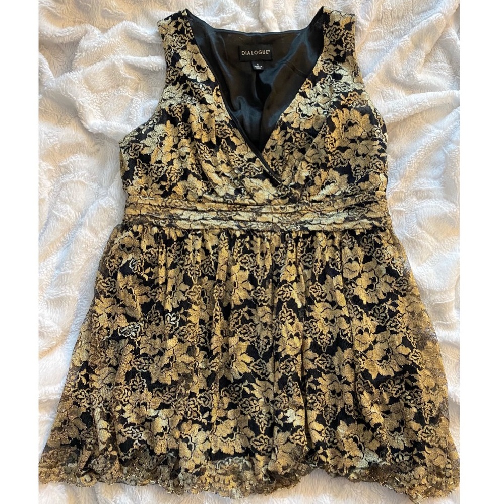 Dialogue Sleeveless Blouse